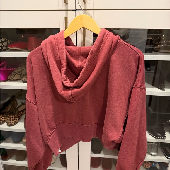 Anthropologie Daily Practice Draw String Cropped Hodie - Picture 6 of 6